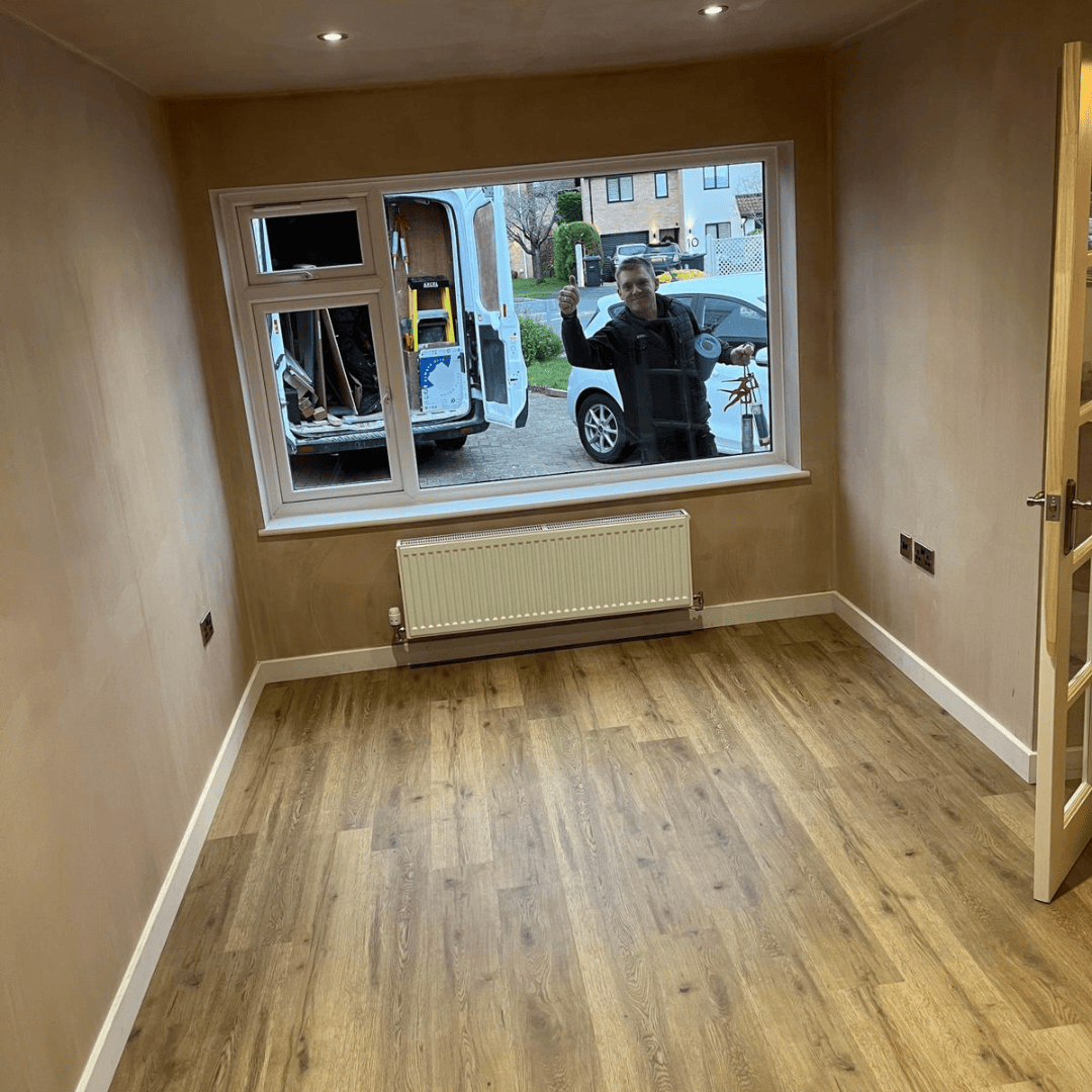 The seamless exterior of a completed garage conversion