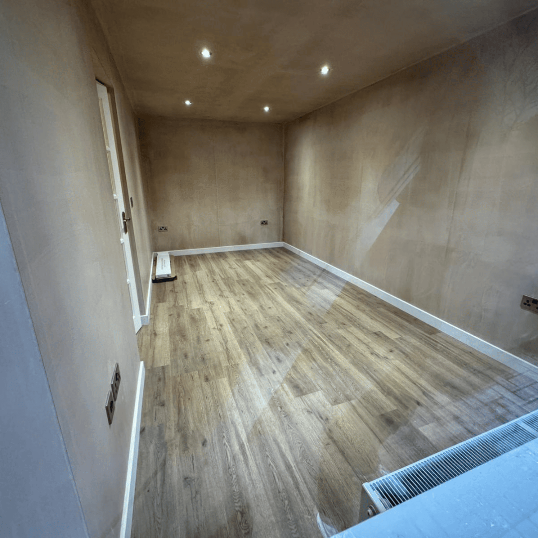 The seamless exterior of a completed garage conversion