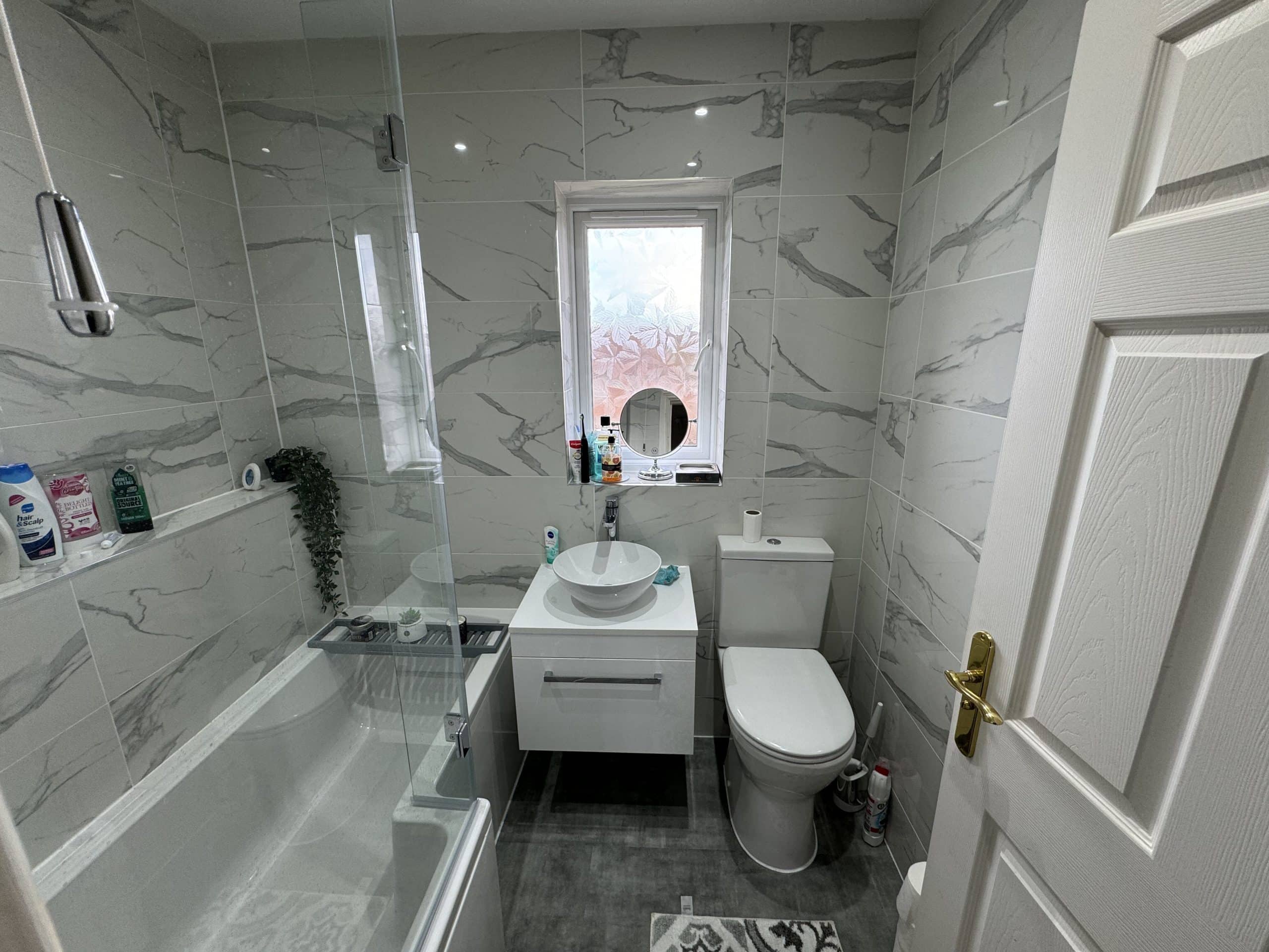 A beautifully completed bathroom renovation by the Pete Bird team