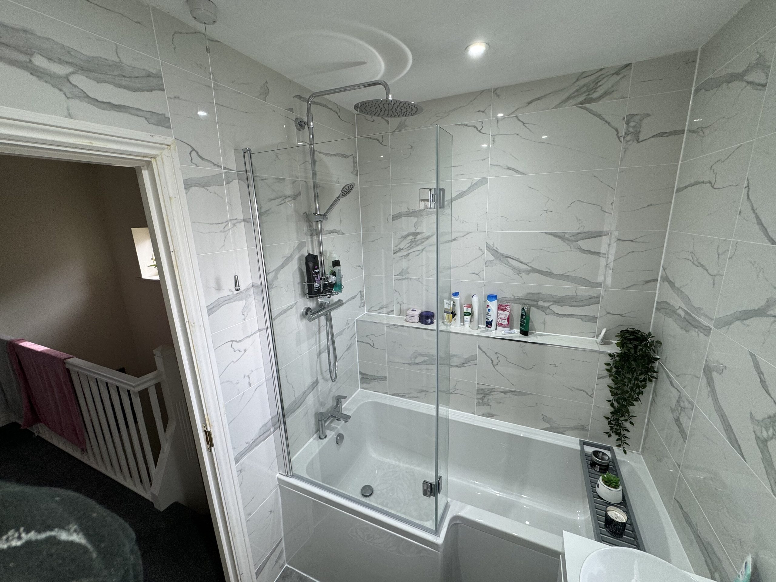A beautifully completed bathroom renovation by the Pete Bird team
