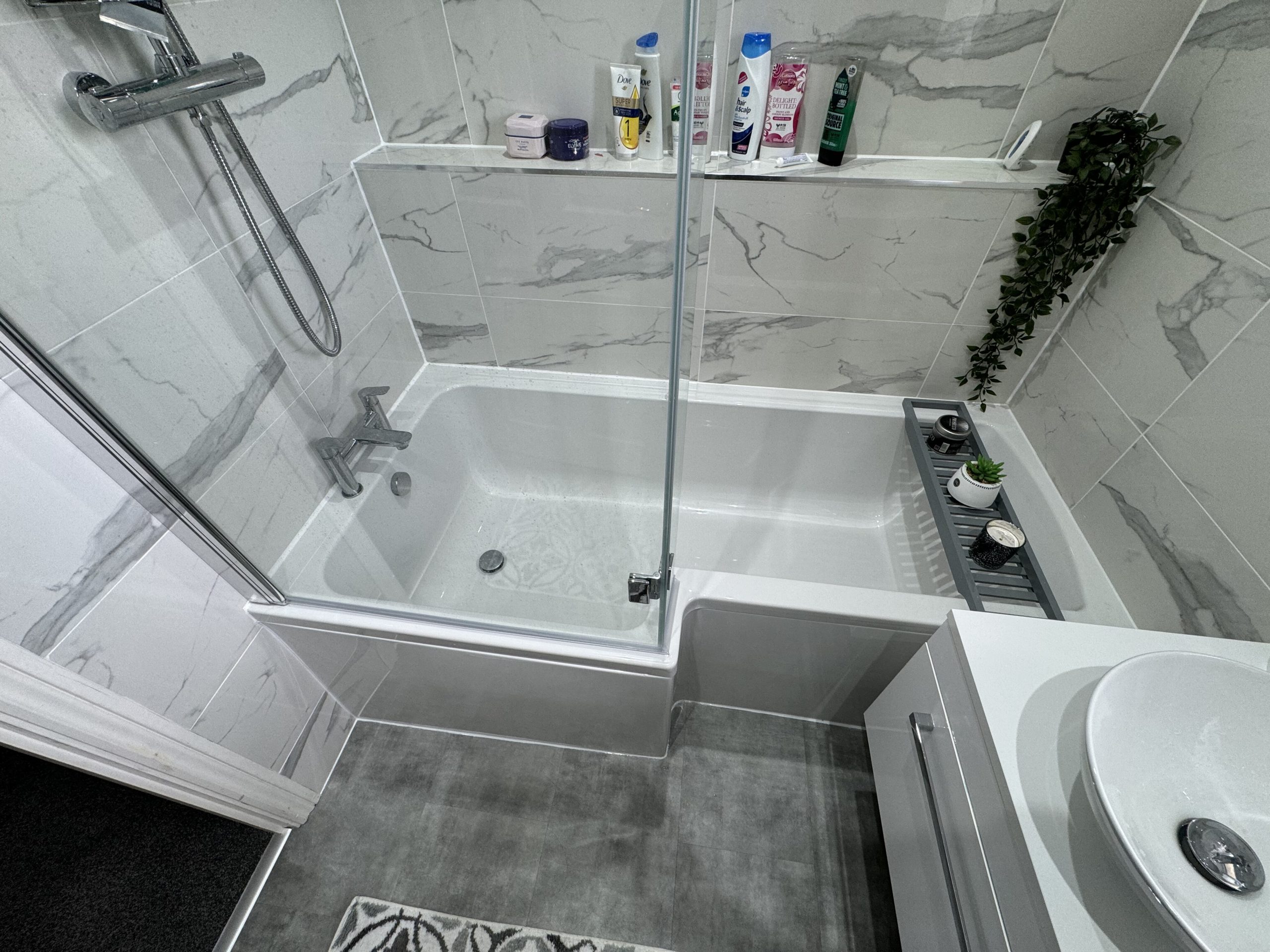 A beautifully completed bathroom renovation by the Pete Bird team