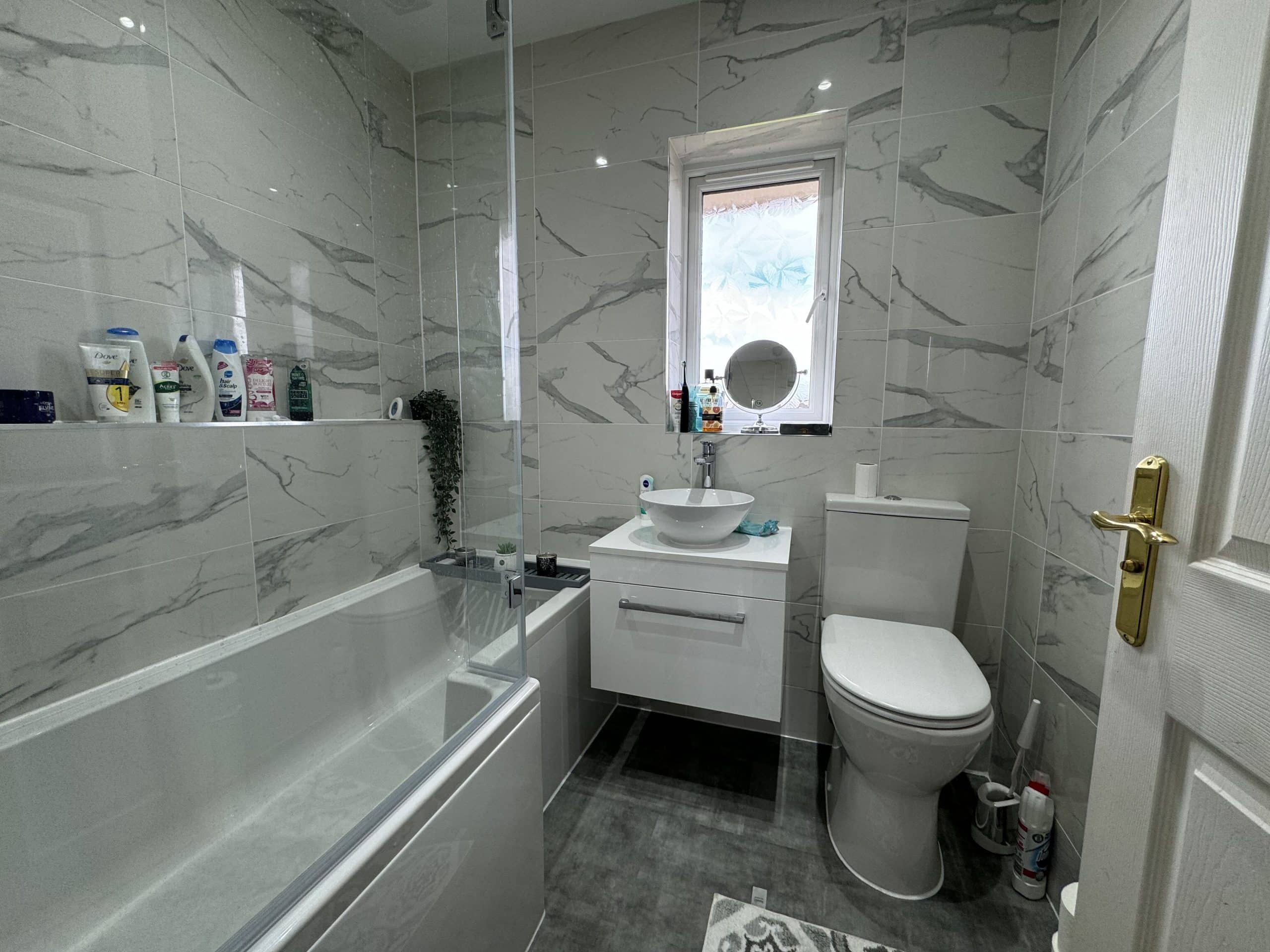 A beautifully completed bathroom renovation by the Pete Bird team